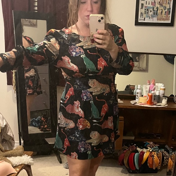 Zara tiger dress. - Picture 2 of 3